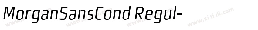 MorganSansCond Regul字体转换